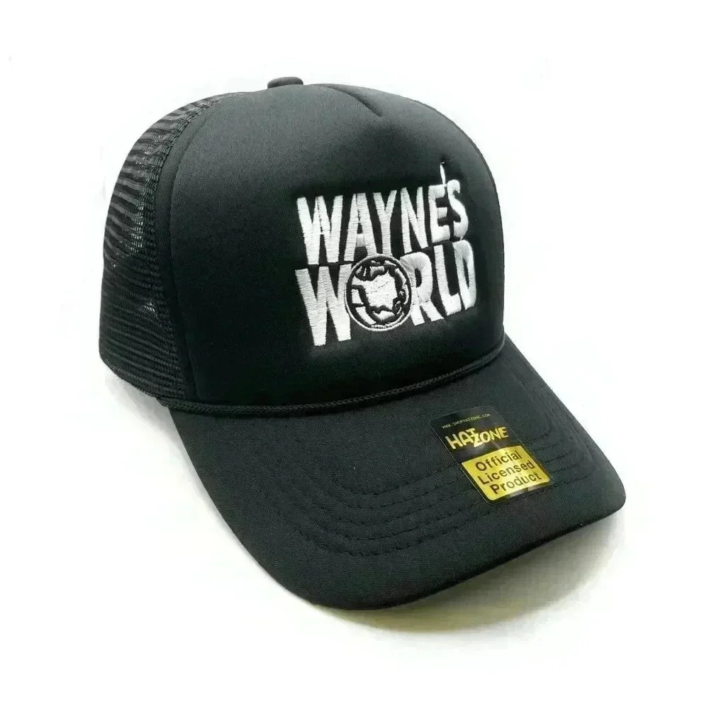 Waynes World Mesh Trucker Snapback (Black)